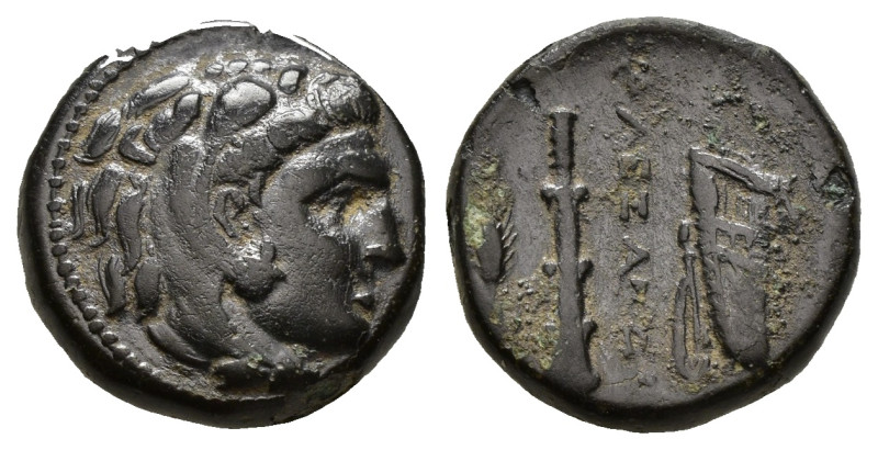 KINGS OF MACEDON. Alexander III 'the Great' (336-323 BC). Ae Unit. ( 5.73 g. / 1...