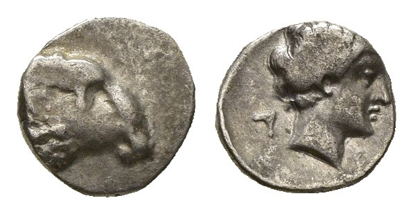 CARIA. Kasolaba. Hemiobol (4th century BC). ( 0.43 g. / 7.2 mm ).