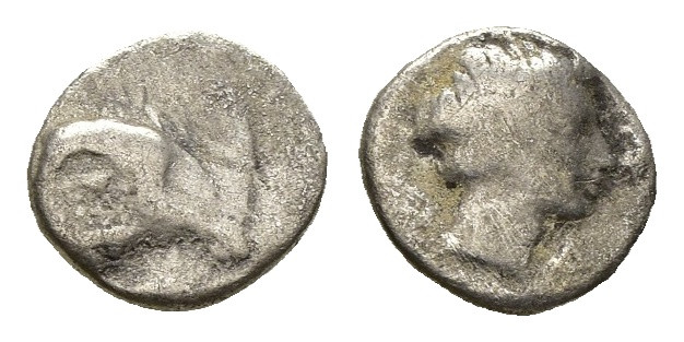 CARIA. Kasolaba. Hemiobol (4th century BC). ( 0.44 g. / 7.7 mm ).