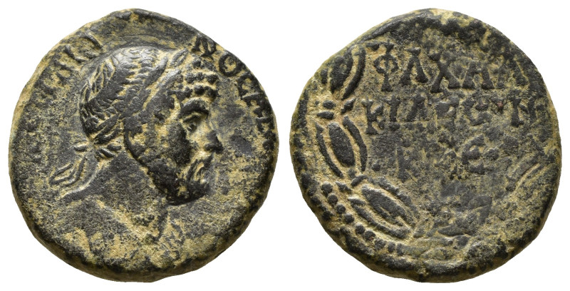 SYRIA. Chalcidice. Chalkis ad Belum. Hadrian, 117-138. Ae ( 10.86 g. / 23.0 mm )...