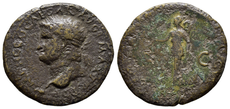 NERO (54-68). Dupondius. Lugdunum. ( 11.15 g. / 30.6 mm ).