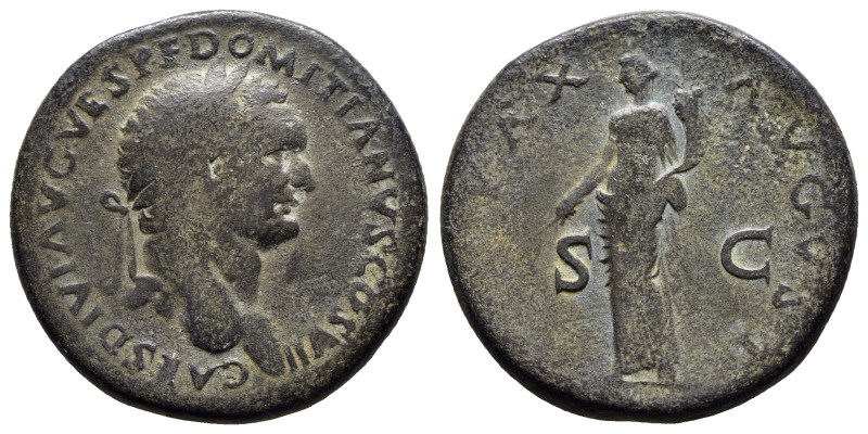 DOMITIAN (Caesar, 69-81). Sestertius. ( 24.20 g. / 34.3 mm ).