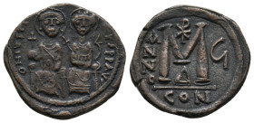 JUSTIN II (565-578). Follis. Constantinople. ( 12.62 g. / 31.7 mm ).