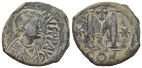 JUSTINIAN I (527-565). Follis. Constantinople. ( 14 g. / 31.9 mm ).