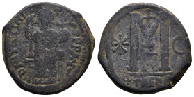 JUSTINIAN I (527-565). Follis. Theoupolis ( 17.62 g. / 30.6 mm ).