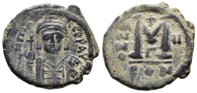 MAURICE TIBERIUS (582-602). Follis. Constantinople. ( 11.81 g. / 29.1 mm ).