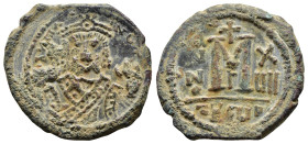 MAURICE TIBERIUS (582-602). Follis. Theoupolis (Antioch). ( 12.08 g. / 30.6 mm ).