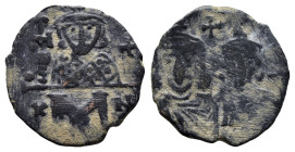 CONSTANTINE V COPRONYMUS with LEO IV and LEO III (741-775). Follis. Constantinople. ( 2.33 g. / 18.6 mm ).