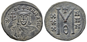 THEOPHILUS (829-842). Follis. Constantinople. ( 8.43 g. / 28.2 mm ).