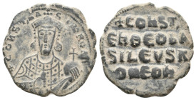 CONSTANTINE VII PORPHYROGENITUS with ROMANUS I (913-959). Follis. Constantinople. ( 8.66 g. / 22.6 mm ).