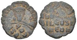 CONSTANTINE VII PORPHYROGENITUS with ROMANUS I (913-959). Follis. Constantinople. ( 6.38 g. / 27.5 mm ).