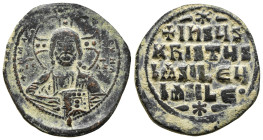 ANONYMOUS FOLLES. Class A3. Attributed to Basil II & Constantine VIII (1020-1028). Constantinople. ( 16.75 g. / 34.4 mm ).