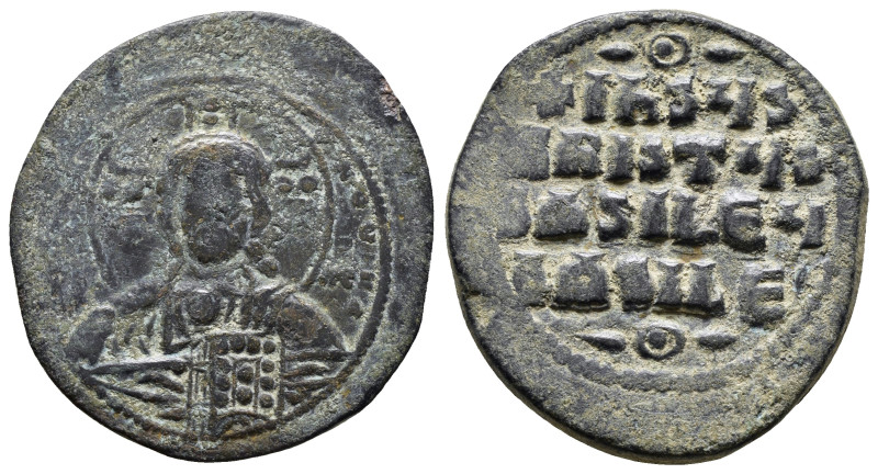 ANONYMOUS FOLLES. Class A3. Attributed to Basil II & Constantine VIII (1020-1028...