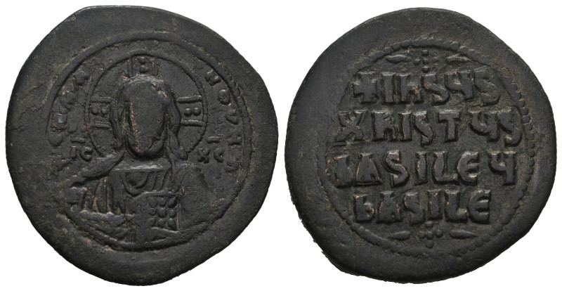 ANONYMOUS FOLLES. Class A3. Attributed to Basil II & Constantine VIII (1020-1028...