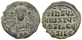 ANONYMOUS FOLLES. Class A3. Attributed to Basil II & Constantine VIII (1020-1028). Constantinople. ( 7.85 g. / 29 mm ).