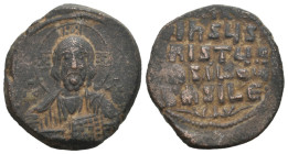 ANONYMOUS FOLLES. Class A3. Attributed to Basil II & Constantine VIII (1020-1028). Constantinople. ( 13.18 g. / 30.6 mm ).