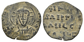 ANONYMOUS FOLLES. Class A3. Attributed to Basil II & Constantine VIII (1020-1028). Constantinople. ( 2.89 g. / 21 mm ).