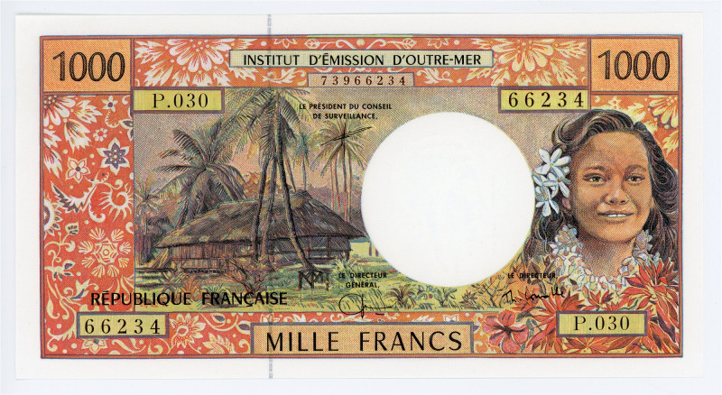 French Pacific Territories 1000 Francs 1996 (ND)

P# 2h, N# 208994; # P.030 66...