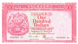 Hong Kong 100 Dollars 1978