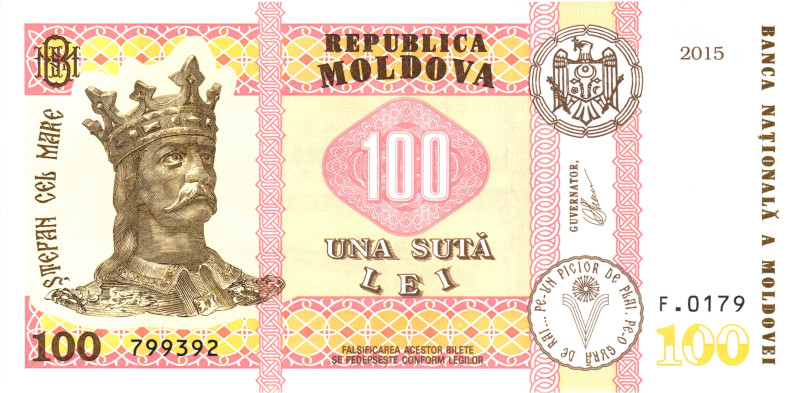 Moldova 50 Lei 2015

P# 25, N# 215905; # F.0179 799392; Signature O. Armașu; U...