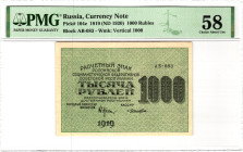 Russia - RSFSR 1000 Roubles 1919 (1920) (ND) PMG 58 Choice About Unc
