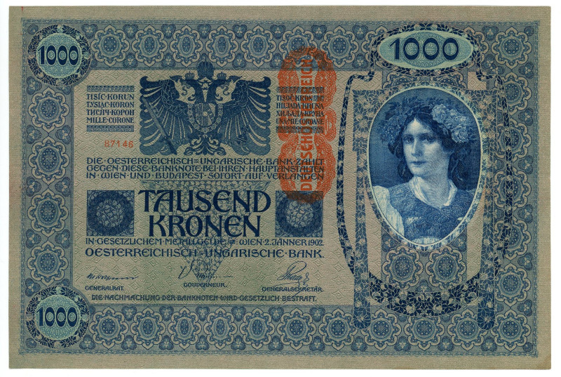 Austria 1000 Kronen 1919 (ND)

P# 59, N# 206950; # 1748 87146; AUNC