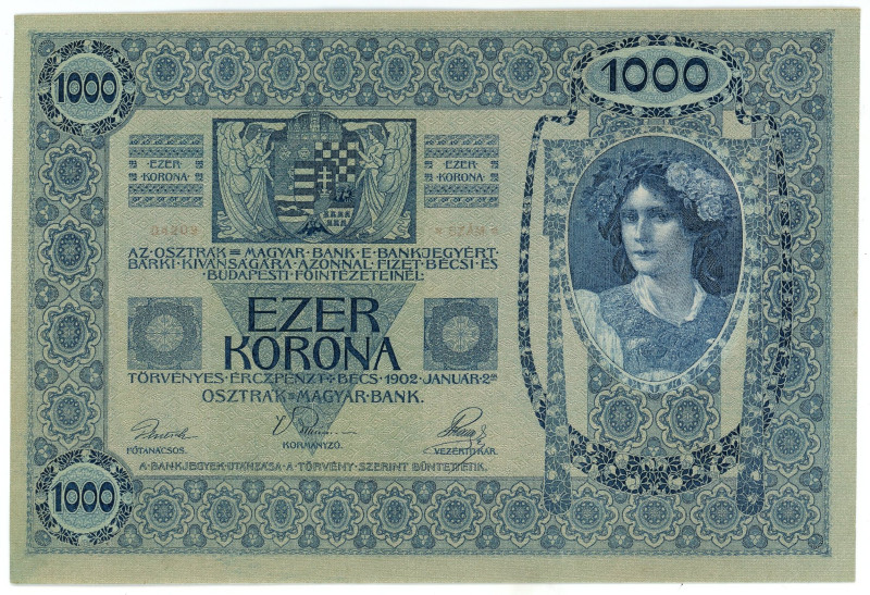 Hungary 1000 Korona 1920 (ND)

P# 31, N# 216627; # 04209 1288; AUNC