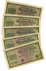 Germany - Weimar Republic 5 x 1000 Mark 1922