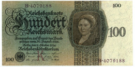 Germany - Weimar Republic 100 Reichsmark 1924