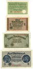 Germany - Third Reich Lot of 4 Banknotes 1939 - 1945 (ND)