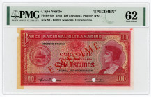 Cabo Verde 100 Escudos 1945 Specimen PMG 62 Uncirculated