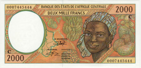 Central African States Congo 2000 Francs 2002 C (ND)