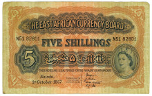 East Africa 5 Shillings 1957