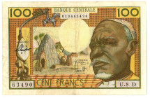 Equatorial African States Gabon 100 Francs 1963 (ND)