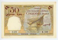 French Somaliland 50 Francs 1952