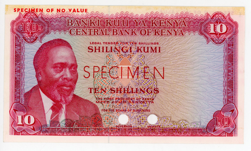 Kenya 10 Shillings 1974 (ND) Color Tiral

P# 7ct, # 1; AUNC