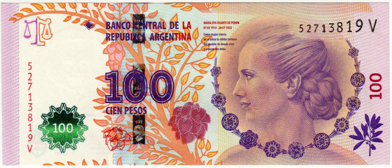 Argentina 100 Pesos 2012 (ND) Commemorative Note

P# 358, N# 240928; # 5271381...