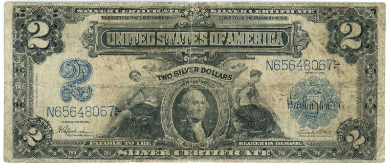 United States 2 Dollars 1899

P# 339, # N65648067; VF-