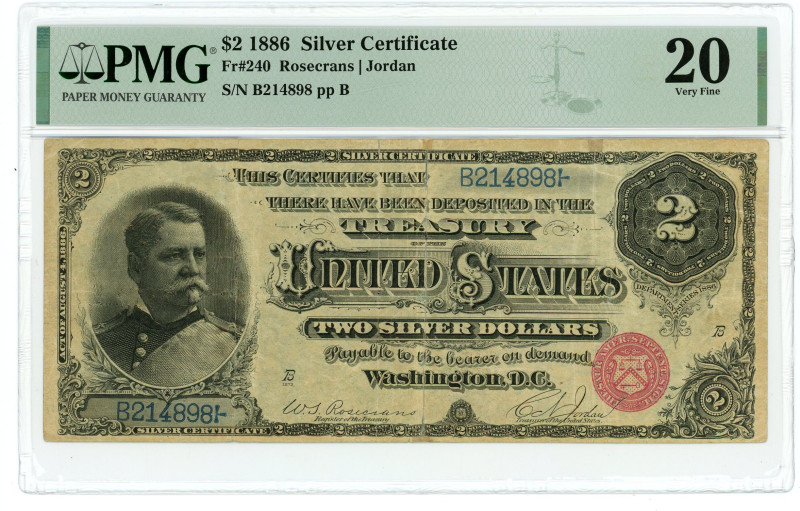 United States 2 Dollars 1886 PMG 20 Very Fine

Fr# 240; # B 214898