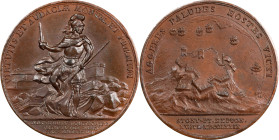 Cast Copy 1779 François-Louis Teissèdre de Fleury Assault on Stony Point Medal. Original Dies. After Adams-Bentley 6, Betts-566, Julian MI-4. Copper o...