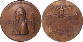 1889 Washington Inaugural Centennial, Committee of the Celebration Medal. By Augustus Saint-Gaudens and Philip Martiny. Musante GW-1135, Douglas-53. B...