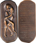 1916 "Protection" Medal. By Auguste Rodin, Published by the French Actors Fund, Paris and New York. Bronze. Choice Mint State.
From the Dick Johnson ...