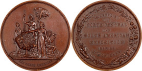 1885-1886 North, Central and South American Exposition, New Orleans Award Medal. By Peter L. Krider. Bronze. About Uncirculated, Edge Nicks.
From the...