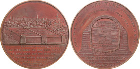 1842 Croton Aqueduct Completion Medal. By Robert Lovett, Sr. Bronze. Mint State.
From the Dick Johnson Collection.
From the Dick Johnson Collection.