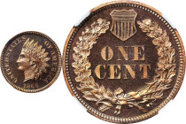 1866 Indian Cent. Proof-67 RB Cameo (NGC).
PCGS# 82287. NGC ID: 229J.
NGC Census: 3; none finer in any designation.