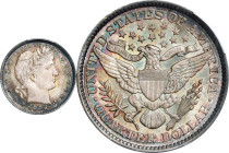 1892 Barber Quarter. Type II Reverse. MS-66+ (PCGS). CAC.
PCGS# 5601. NGC ID: 23XT.