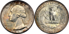 1932-D Washington Quarter. MS-65 (PCGS).
PCGS# 5791. NGC ID: 2448.
PCGS Population: 99; 11 finer (MS-66 finest).