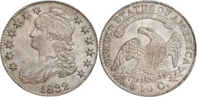 1832 Capped Bust Half Dollar. O-103. Rarity-1. Die State 103.1. Small Letters. MS-64 (CACG).
PCGS# 39860. NGC ID: 24FW.