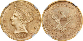 1868 Liberty Head Quarter Eagle. MS-62 (NGC).
PCGS# 7807. NGC ID: 25KB.
NGC Census: 3; with a single MS-63 finer. The corresponding PCGS Population ...