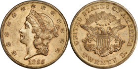 1855-S Liberty Head Double Eagle. MS-61 (PCGS).
PCGS# 8916. NGC ID: 268X.
From our sale of the Fairmont Collection, June 2020 Auction, lot 1316; our...